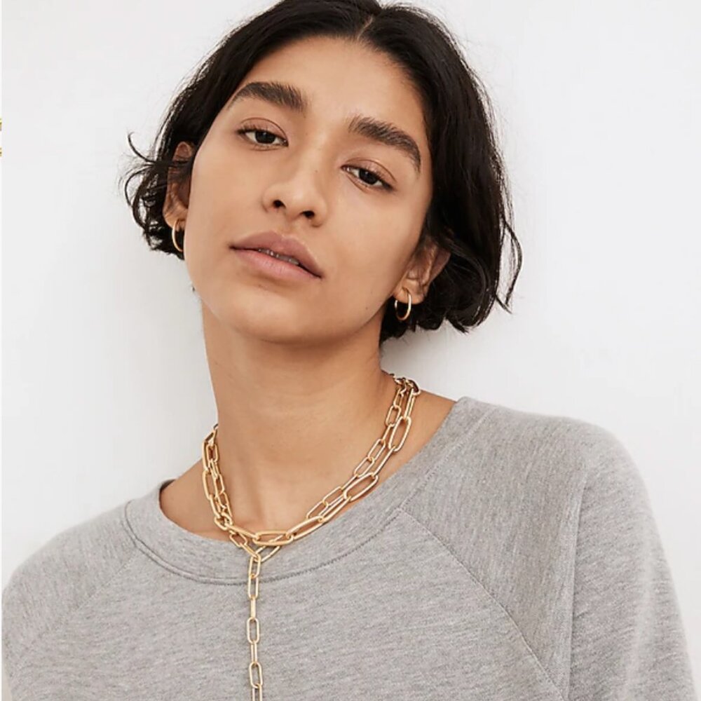 Convertible Medium Paperclip Chain Necklace